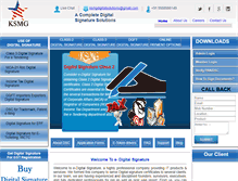 Tablet Screenshot of e-digitalsignature.com